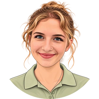 Illustriertes Porträt von Leticia, Auszubildende bei FOKUS AUGE